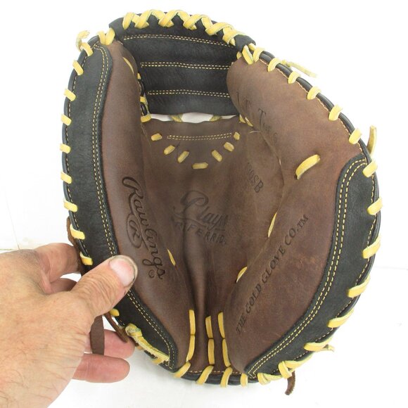 Rawlings RCM30SB Players Preferred Baseball Catchers Glove RHT Brown Leather - Picture 10 of 10